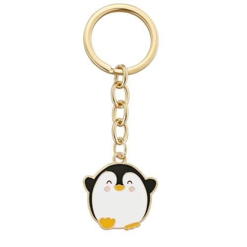 DONWOIE Penguin Keychain, Animal Keychains Bag Charms for Women