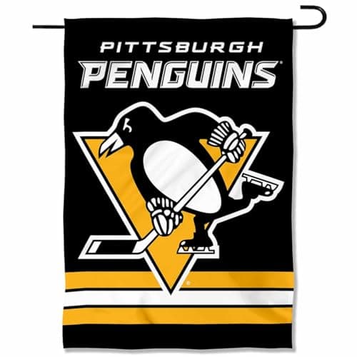 Pittsburgh Penguins Double Sided Garden Flag
