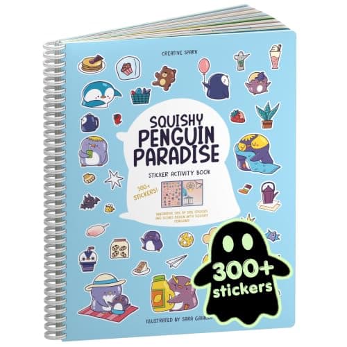Cupkin Penguin Coloring & Sticker Activity Book | 300+ Stickers