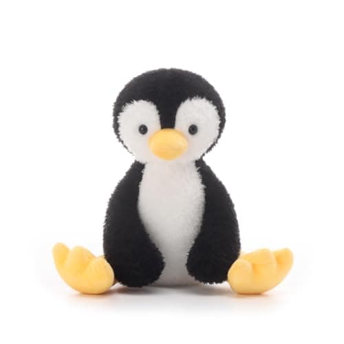 Apricot Lamb Toys Plush Velvet Penguin Stuffed Animal Soft for Child 8.5''