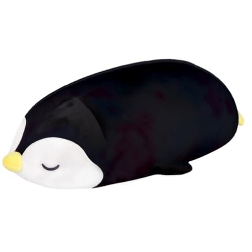 FFxiong 22" Black Penguin Plush Stuffed Animal Toy Cute Soft Body Large Pillow Plushies Doll Gift for Kids Girls Boys Christmas Birthday Valentines