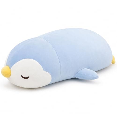 FFxiong 22" Penguin Stuffed Animal Plush Toy Large Cute Soft Body Fluffy Pillow Kawaii Doll Plushies for Girls, Gift for Kids Girl Boy Birthday Christmas Valentines