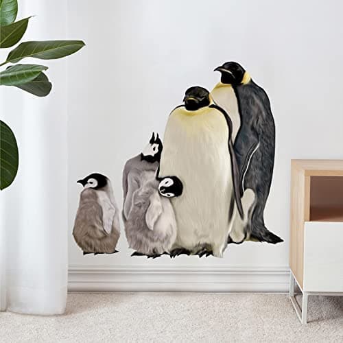 RoyoLam Penguin Family Wall Decal Animal Wall Sticker