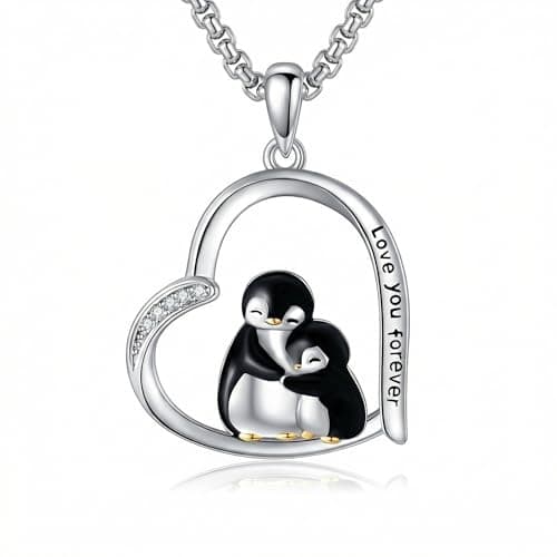 LUANIOL Penguin Necklace Penguin Jewelry for Women Wife Mom Birthday Gifts
