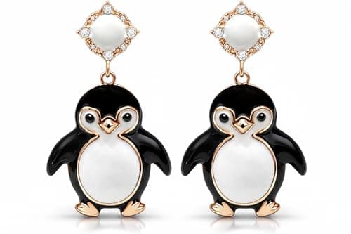 Penguin Earrings for Women