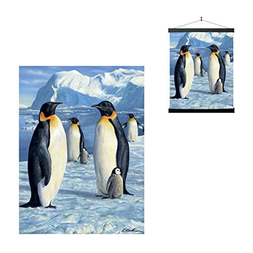 3D LiveLife Lenticular Pictures - Antarctic Majesty from Deluxebase. 12x16in Unframed Deep 3D Effect Animal Wall Art for Living Room, Bedroom or Kitchen. Unique Penguin Print Poster for Home Decor.