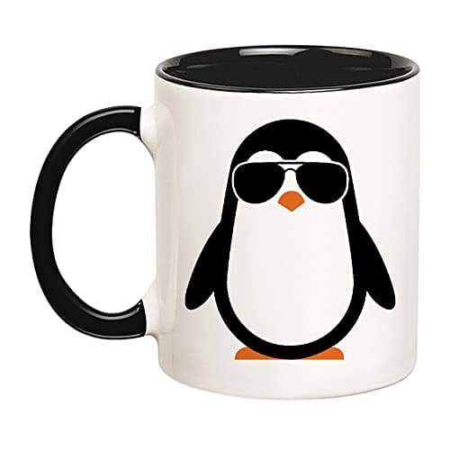 Fonhark - Penguin Mug, Penguin Lover Mug, Birthday Christmas Mug, 11 Oz Novelty Coffee Mug/Cup