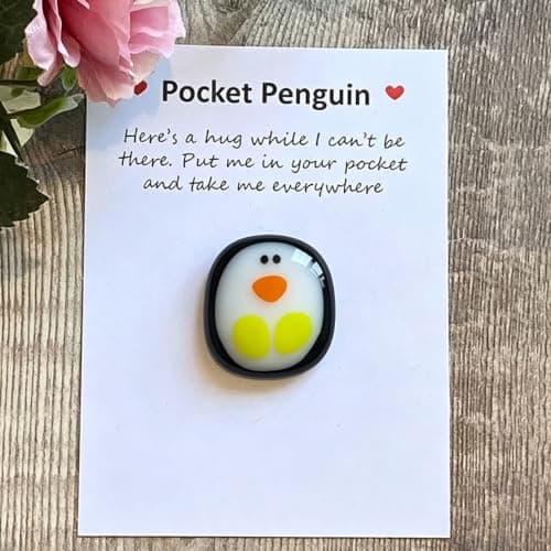 A Little Pocket Penguin Hug, Mini Cute Animal Decoration Funny Pocket Hug Penguin Stress Relief Toy with Card, Unique 2026 Gifts Special Encourage for Teens, Gifts for Him Her Boyfriend Girlfriend