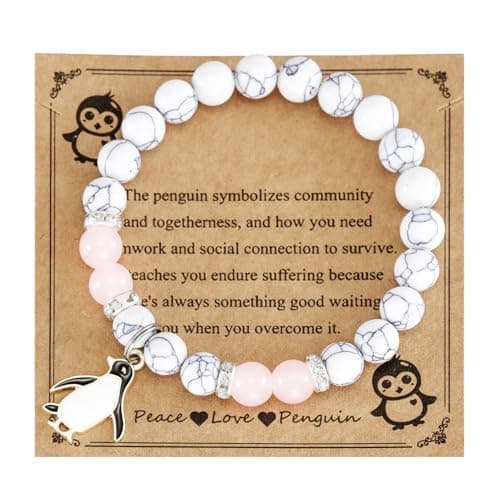 AHAETH Penguin Bracelet Gifts for Women Cute Penguins Themed Lovers Jewelry Penguin