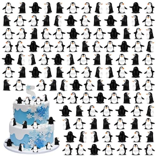 30 Pcs Mini Penguin Resin Figurines, Tiny Animals Miniature Ornaments